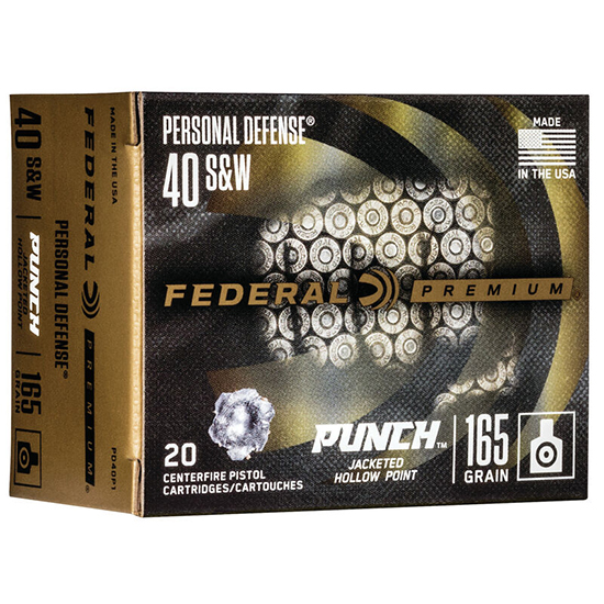 FED PUNCH 40SW 165GR JHP 20/10 - Sale